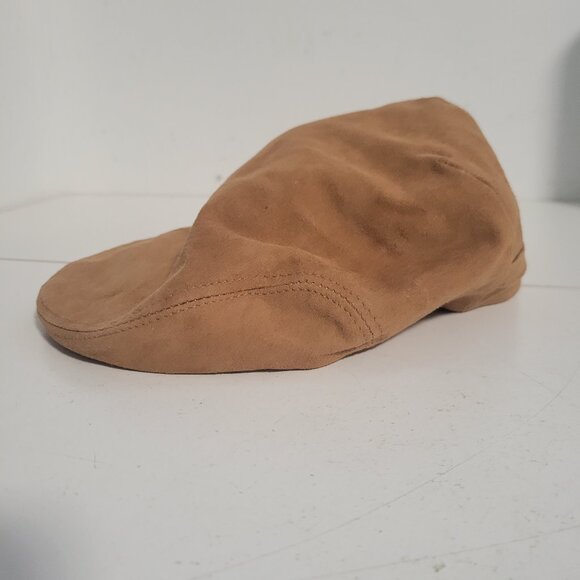 Vintage All Leather Peaked Gentleman's Cap or Ivy Cap - Picture 1 of 4